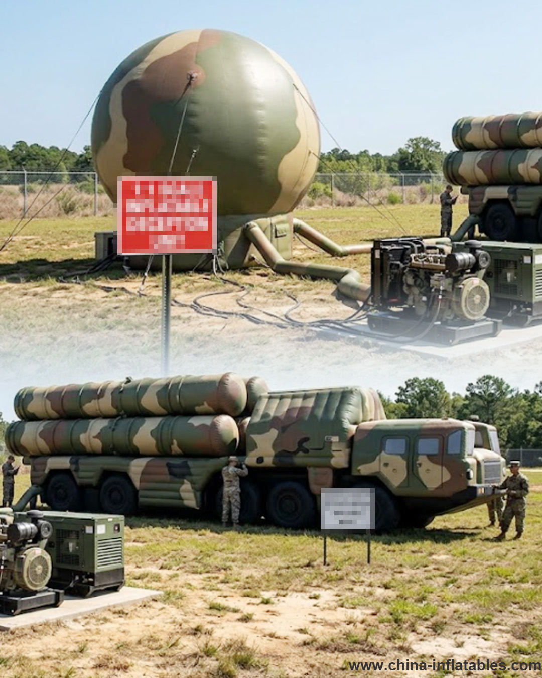 Inflatable Radar & Missile Units
