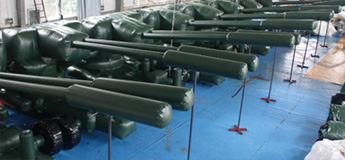 Inflatable artiller howitzer
